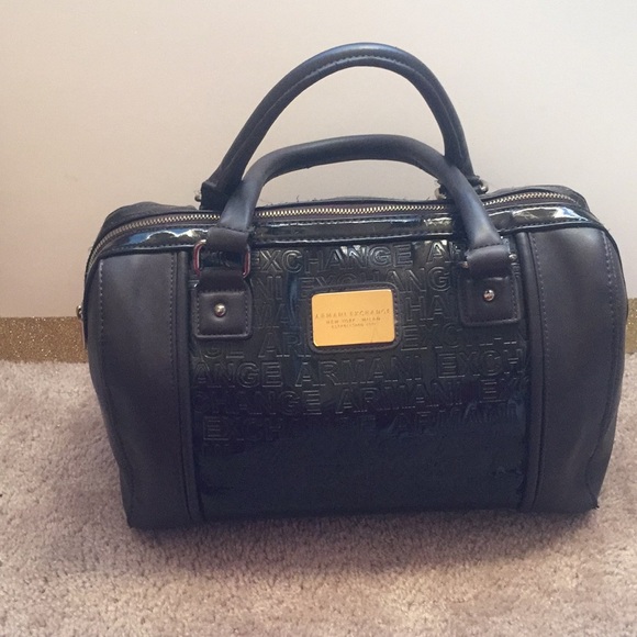 armani boston bag